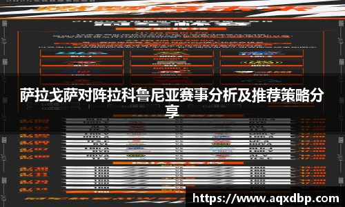 萨拉戈萨对阵拉科鲁尼亚赛事分析及推荐策略分享